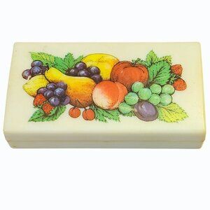 Vintage Fuller Brush Table Sweeper Vintage1950's Retro Fruit Pattern USA MCM